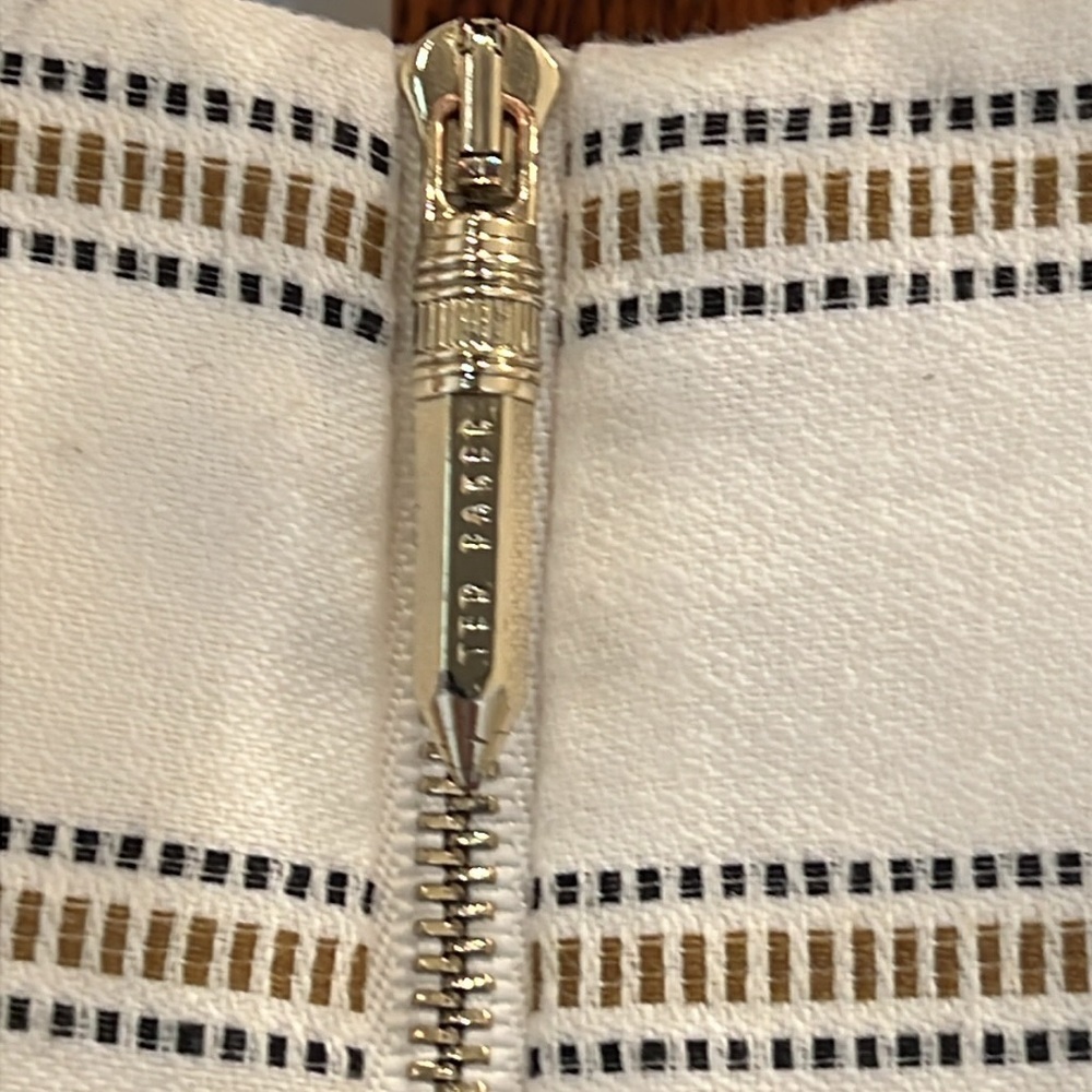 Ted Baker London Colour by Numbers Cross Front Skater Dress - Picture 13 of 13